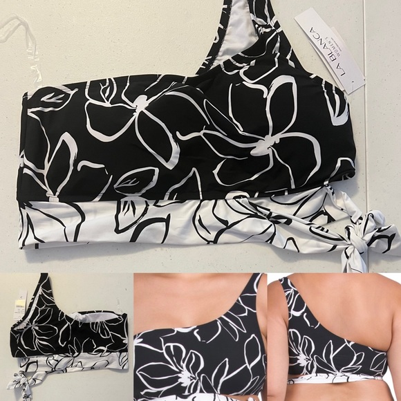 La Blanca Other - La Blanca NWT Sz 18W Moonlit Plus One Shoulder Swimsuit Top